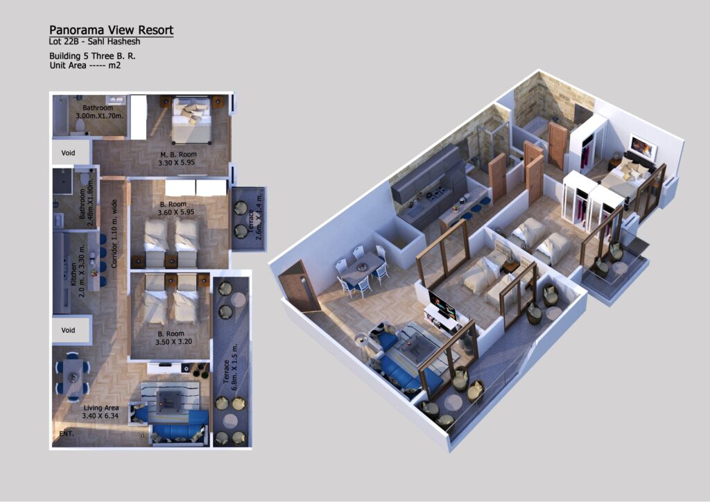 Appartamento con tre camere da letto in vendita a Panorama View – 1