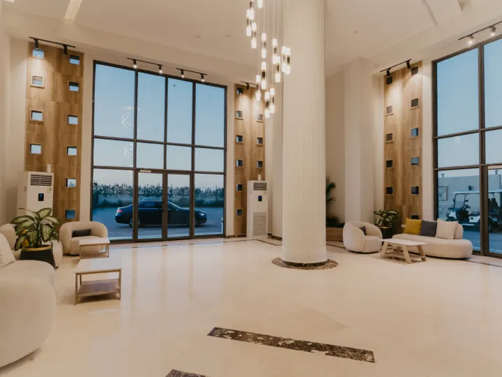 Lobby and reception at Panorama View resort, Sahl Hasheesh