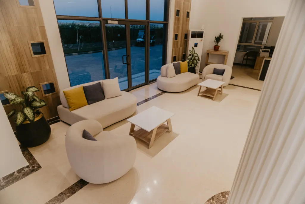Lobby and reception at Panorama View resort, Sahl Hasheesh