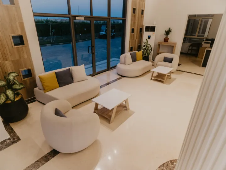 Lobby and reception at Panorama View resort, Sahl Hasheesh