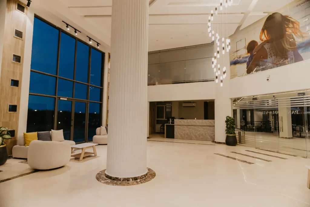 Lobby and reception at Panorama View resort, Sahl Hasheesh