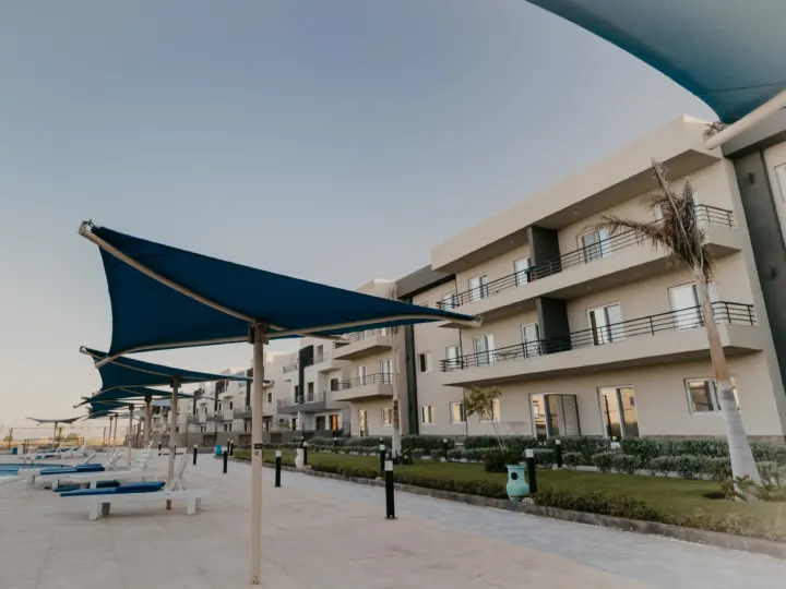 Panorama View resort in Sahl Hasheesh – swimming pools and apartment buildings