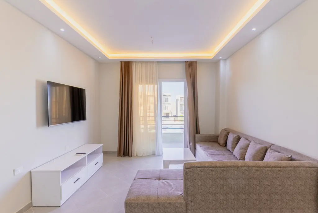 Two-bedroom apartment at Panorama View, Sahl Hasheesh – living room