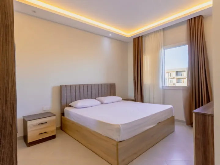 Two-bedroom apartment at Panorama View, Sahl Hasheesh – double bedroom